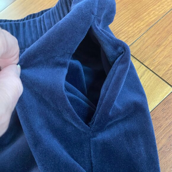 Old Navy Blue Velvet Joggers size Medium - Picture 4 of 8